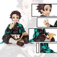 thumbnail image 2 of DS Anime Tanjiro Sitting with Rice Ball Figurine, Chibi Anime Collectible Model, Cute Miniature Action Figure for Display and Collection, 2 of 6