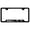 Black, variant on Jeep Beach Laser Etched Logo Cut-Out License Plate Frame (Rugged Black)