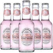 Fentimans Botanically Brewed Natural Pink Grapefruit Tonic 5 Pack, 6.7 fl oz Bottles – Premium Mixer for Cocktails & Refreshing Drinks