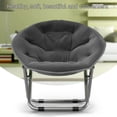 thumbnail image 4 of Round Foldable Chair, Oversize Padded Moon Chair Comfortable Oversized Cushion Stable  For Outdoor For Picnic, 4 of 8