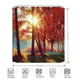 thumbnail image 2 of Goodbath Forest Shower Curtain, Autumn Fall Trees Landscape Shower Curtains for Bathroom Stall Hotel, Waterproof Fabric Washable, 72" x 72", 2 of 5