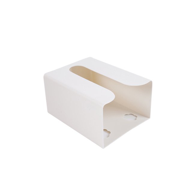 Bearachild Caja de pañuelos para dormitorio debajo del gabinete, servilletero de pared, soporte de almacenamiento para organización, organizador de Almacenamiento y organización del hogar Blanco Bearachild HA064390-03