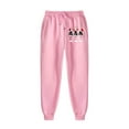 thumbnail image 5 of Brondbend Womens Sweat Set Womans Hoodie Long Sleeved Pocket Drawstring Pullover Printed Elastic Waist Jogger Outfits Stylish Loose Tracksuits Running Fall Winter Sets Pink, 5 of 5