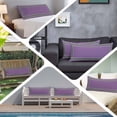 thumbnail image 5 of Purple Body Pillow Cover, Pillowcase Protectors with Zipper, Breathable Decorative Throw Pillow Case Cover, Black Modern Geometric Abstract Art Aesthetics Pillow Shams for Couch Sofa 20x60Inch, 5 of 8