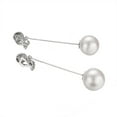 thumbnail image 4 of Yoursfs Ivory Pearl Clip on Earrings Dangle Women White Gold Plated Non Pierced Ears Pearl Drop Earrings Fashion Jewelry, 4 of 8