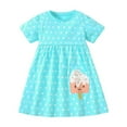 thumbnail image 1 of TopLLC Robes pour Filles 2-7 Ans Été Robes pour Filles Col Rond Coton Tricoté Robes pour Enfants Robes de Princesse pour Filles Robe pour Enfants, 1 of 5