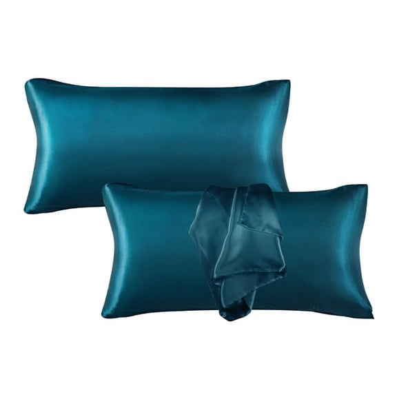 MAVIÉ Satin Pillowcase Set – King 20" x 36" – Ultra Soft Cooling Pillow Cases for Hair & Skin, Envelope Closure, 2 Pack Olive Green