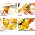 thumbnail image 4 of Lishi Manual Citrus Juicer - Professional Hand Squeezer for Lemons and Limes (Yellow), 4 of 5
