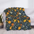 thumbnail image 3 of Yiaed Pumpkin Print Blanket Throw Blanket Soft Cozy Flannel Blanket for Home Bed Sofa Couch Chair-40"x30", 3 of 6