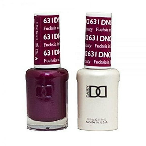 DND Nail Polish Gel & Matching Lacquer Set (631 - Fuchsia In Beauty)