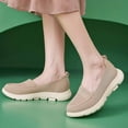 thumbnail image 2 of Orthopedic Slip on Walking Shoes for Women Spring Fall Lightweight Breathable Arch Support Platform Wedges Non Slip Work Loafers, 2 of 6