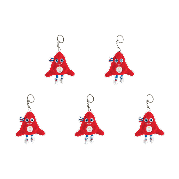 Paris 2024 Mascot Phryge Llavero Decorativo Mochila Soporte para Llaves Coche