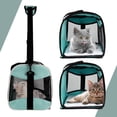 thumbnail image 5 of Soft-Sided Pet Carrier Bag for Cats and Dogs Up to 15 Lbs, Airline Approved Travel Crate with Shoulder Strap, Green, 5 of 6
