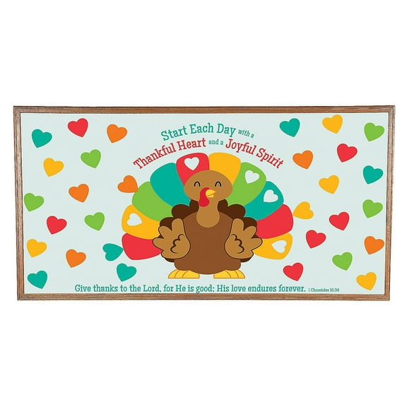 Give Thanks to the Lord Bulletin Board Set, Educational, Thanksgiving, 31 Pieces