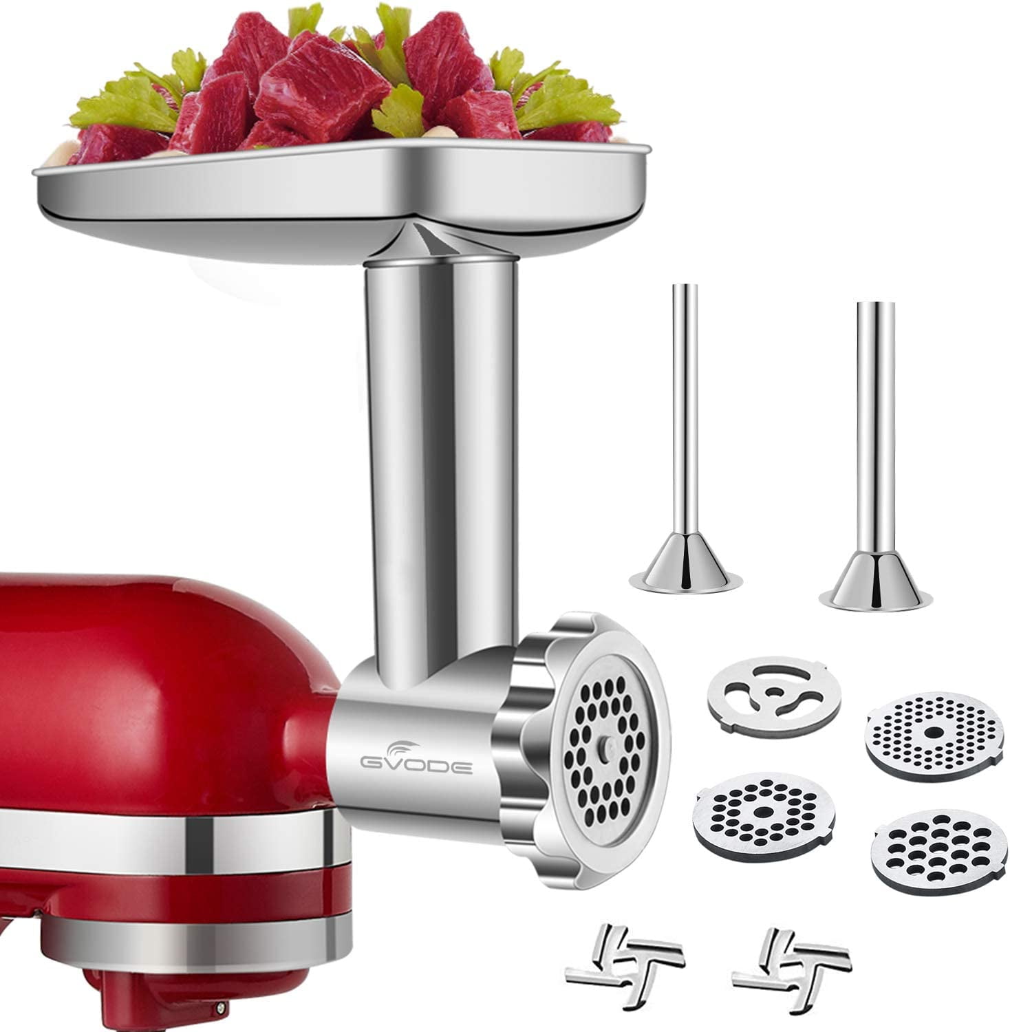 Stainless Steel General Attachment for kitchenaid Mixers Including Sausage Stainless Steel Dishwasher Safe - Walmart.com
