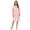 Pink Bloom, variant on Casual Nights Women's Short Sleeve Nightgown Lace V-Neck Sleepshirt Night Dress
