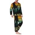 thumbnail image 2 of Lsque Not All Who Wander Are Lost 1 Pattern Long Sleeve Pajama Set for Men - Soft 2-Piece Sleepwear and Loungewear Set with Pockets, Comfy Nightwear-Small, 2 of 7
