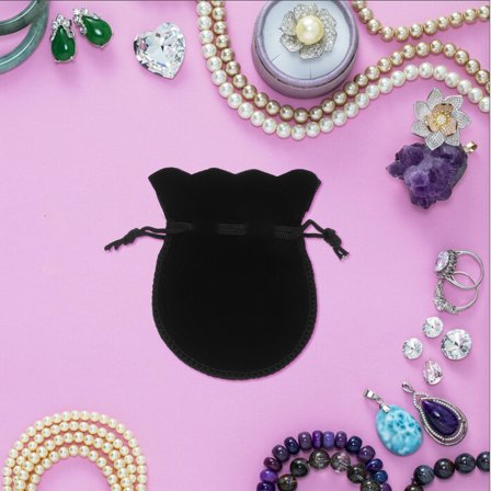 LEORX 20Pcs Portable Drawstring Jewelry Bags Practical Storage Pouches