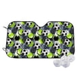 thumbnail image 2 of Picia Football Curved Windshield Sunshade Accordion Folding Style Auto Shade for Car Truck SUV Van Blocks UV Ray Sun Visor Protector -, 2 of 7