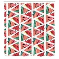 thumbnail image 3 of Ambesonne Watercolor Shower Curtain, Abstract Watermelon, 69"Wx75"L, Coral Pink Turquoise, 3 of 3