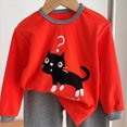 thumbnail image 5 of TOWED22 Toddler Boys Casual Fall 2Pcs Set Long Sleeve Print Pattern Pullover Tee Elastic Waist Joggers Soft Warm Outfits Clothes(Red,11-12 Y), 5 of 5