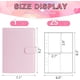 thumbnail image 2 of Carpeta para tarjetas fotográficas Kpop A5, álbum de 6 anillos con 200 ranuras tarjetas, cubierta cuero cierre hebilla magnética organizar coleccionables (rosa), 2 of 6