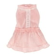 thumbnail image 2 of Vestido con cinturón para perro, vestido de verano para perro, vestido rosa con cinturón para perro, vestido cortesano para perro rosa creado magistralmente, 2 of 8