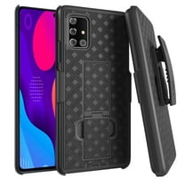 Rome Tech for Samsung Galaxy A51 4G Shell Holster Combo Case With Belt clip