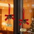 thumbnail image 4 of Décorations de Noël d'Intérieur en Velours Nœud Pin Rideau de Fenêtre Accent, 4 of 6