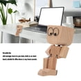 thumbnail image 4 of Muñeca Sacudiendo Hombre De Madera Expresiones Divertidas Magnéticas Salpicadero De Coche Sacudiendo Muñeca De Madera Estatuilla Para Estante De Escritorio De Oficina, 4 of 7