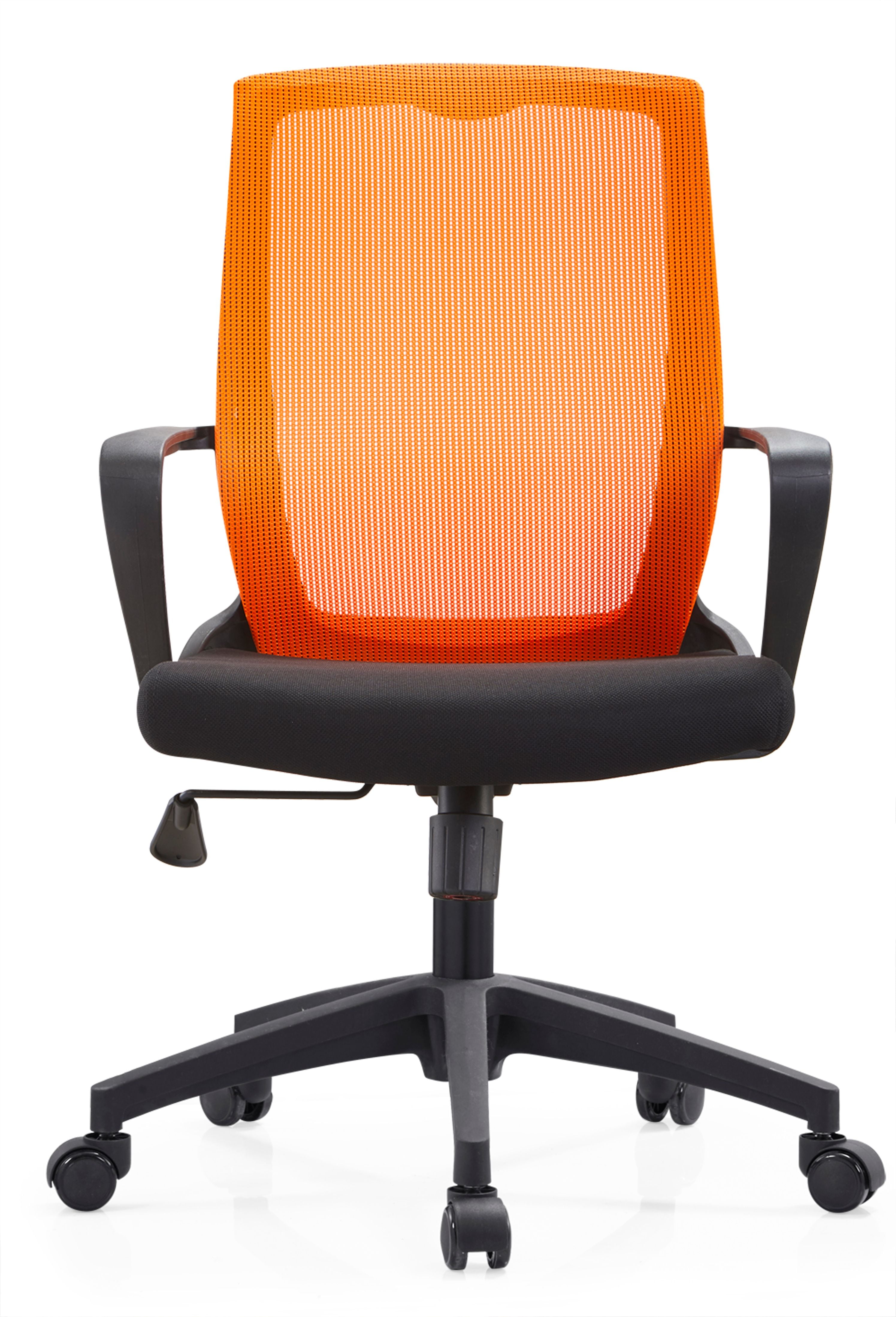 American Imaginations 22,8 pouces L 38,6 pouces Chaise de bureau moderne H en acier inoxydable-plastique-nylon en noir