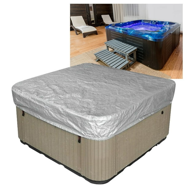ACOUTO Square Hot Tub Cover,Outdoor Waterproof Dustproof Square‑Shaped