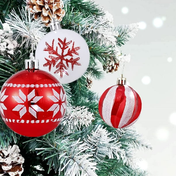 Large red christmas clearance ball ornaments