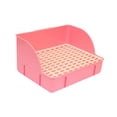 thumbnail image 4 of Caja de arena para conejos, caja de arena para jaulas, inodoro para jaulas, entrenador de orinal para animales pequeños rosa, 4 of 9