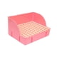 thumbnail image 4 of Bandeja de arena para conejos para jaula, inodoro de esquina, inodoro con fondo de malla rosa, 4 of 9