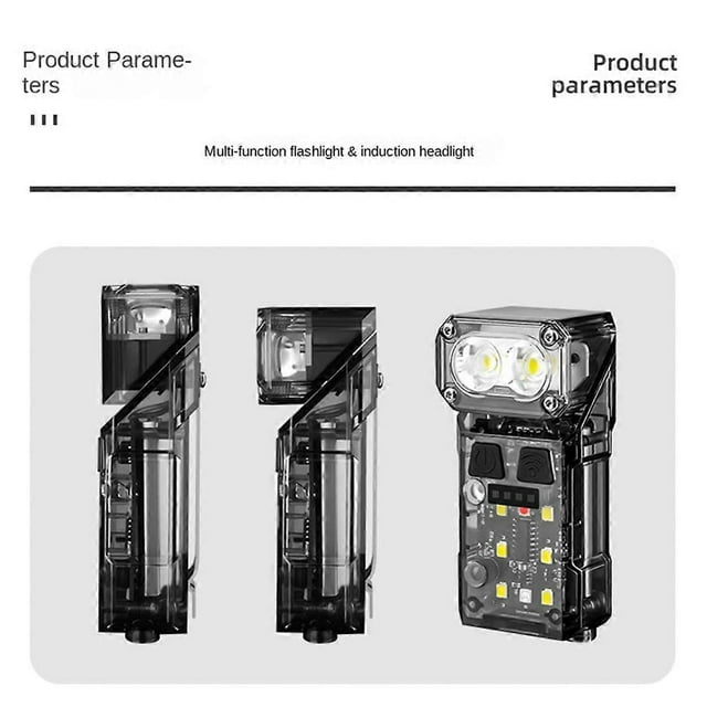 Multifunctional Strong Light Rotating Induction Headlight Flashlight Rechargeable Outdoor High Brightness Headlight