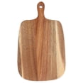 thumbnail image 2 of Acacia Wood Cutting Board for Home Use with Handle Ideal for Meat Cheese and Vegetables 12.5 x 8.5 inches, 2 of 5