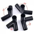 thumbnail image 5 of 5Pcs Black Pipe Connector DIY Shelf Tent Fixed Connector Fittings I.D 8/12/16/19mm ABS Plastic Tee Four Way Elbow Straight Joint, 5 of 10