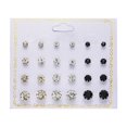 thumbnail image 1 of ziyahi 12 Pairs Rhinestones Girls Earring Set Crystal Ear Stud Earrings Multiple styles No.03 s, 1 of 5