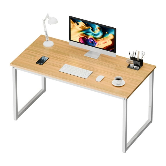 Sptwo Computer Desk 47" Large Office Desk Computer Table Laptop PC Simple Study Writing Desk for Home Office