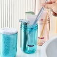 thumbnail image 4 of Transparent Toothpaste Toothbrush Holder Travel Bathroom Organizer Portable Wash Cup Storage Box Plastic Brush Holder Mouthwash, 4 of 10