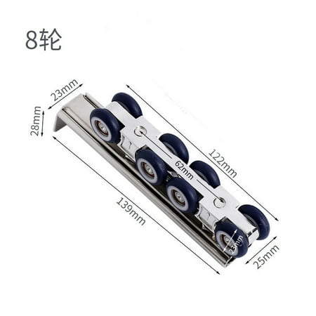 

NUOLUX Sliding Door Bearing Pulley Sliding Door Hanging Wheel Sliding Closet Door Pulley