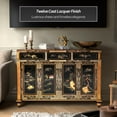 thumbnail image 2 of Red Lantern Black Lacquer Sideboard - Landscape, 2 of 7