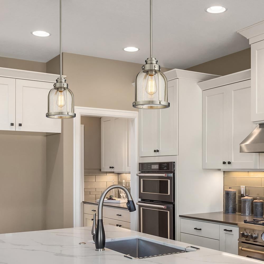 Z Lite 337MP-BN One Light Mini Pendant, Brushed Nickel