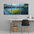 thumbnail image 2 of 3 Panel Denver Canvas Wall Art American Soccer Prints Sports Artwork Wall Decor Stadium Picture Canvas Art for Bedroom Living Room Broncos Stadium Paintings Posters Framed Ready to Hang (42"Wx20"H), 2 of 5