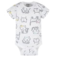 thumbnail image 3 of Onesies Brand Baby 4 Pack Short Sleeve Bodysuit and 2 Pack Sleep 'N Play Clothing Bundle, Pink Cat, 6-9 Months, 3 of 8