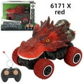 thumbnail image 5 of ​Dinosaur RC Car Toy - 4-Channel Remote Control w/ 2.4GHz, Shockproof Wheels, Simulated Dino Design - Ages 3+ Gift Red, 5 of 8