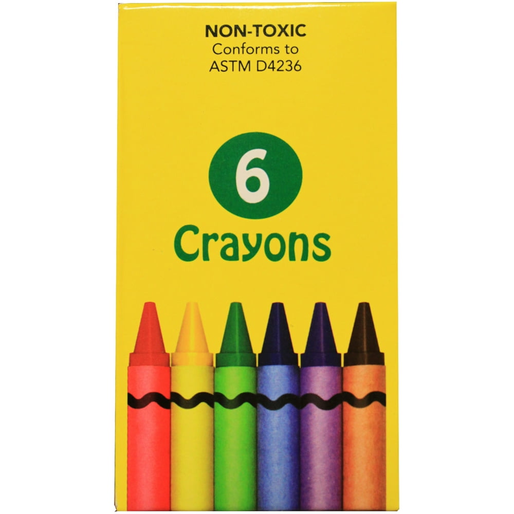 6 pack of Crayons