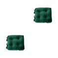 thumbnail image 3 of Injueey Cojín de asiento y cómodo para máxima relajación, cojines de suelo cuadrados de fácil cuidado, verde, negro, 43*43cm verde negro 43*43cm 2piezas, 3 of 6