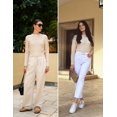 thumbnail image 6 of Zeagoo Women' Fall Crewneck Cropped Sweater Trendy Long Sleeve Ribbed Knit Pullover Jumper Tops, 6 of 6